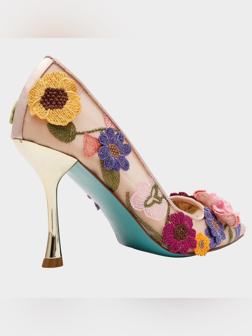 Betsey Johnson “Aimey” Nude Floral Pump - Size 5 - NWT - Picture 5 of 10